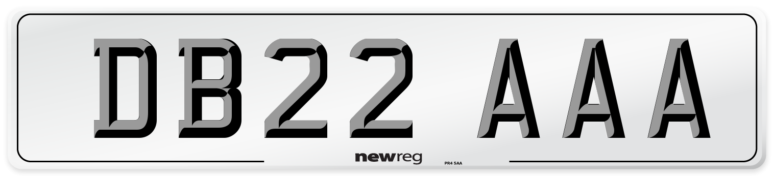 DB22 AAA Number Plate from New Reg